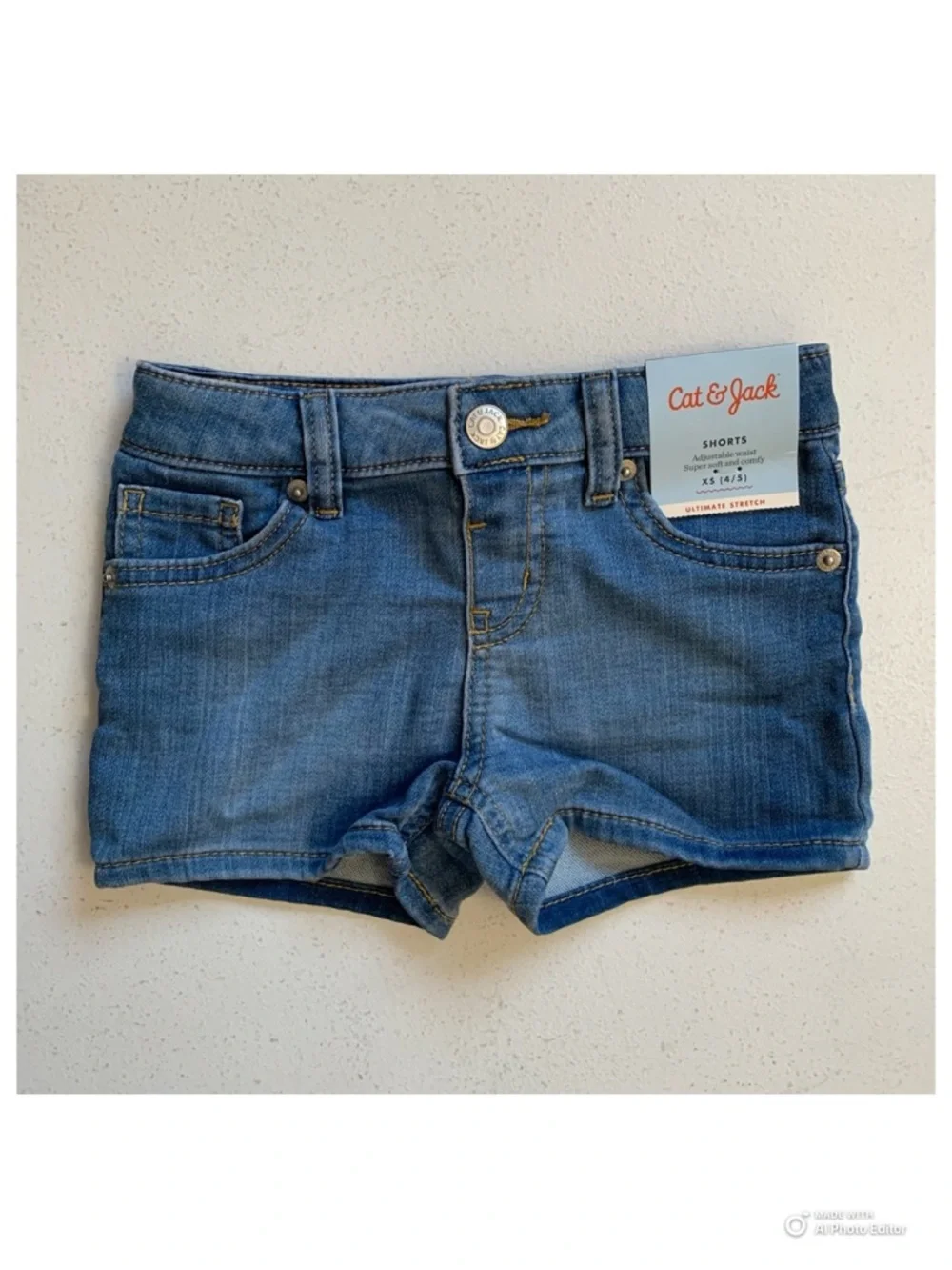 Girls Size XS (4/5) 4-Piece Lot of Summer Clothes Cat & Jack + All In Motion NWT